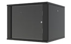 Lanview RWF09U66BL rack cabinet 9U Wall mounted rack Black
