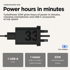 Motorola TurboPower 33W EU Universal Black AC Fast charging Indoor