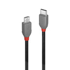 Lindy 1m USB 2.0 Type C to Micro-B Cable, Anthra Line