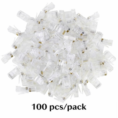 Equip Cat.6A RJ45 Pass Through Plug, 100pcs/Set