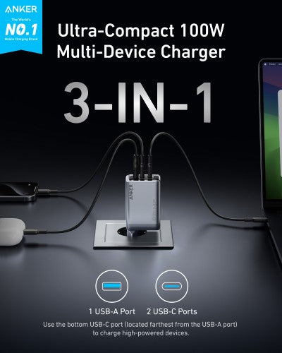 Anker A2688341 mobile device charger Universal Black AC Indoor