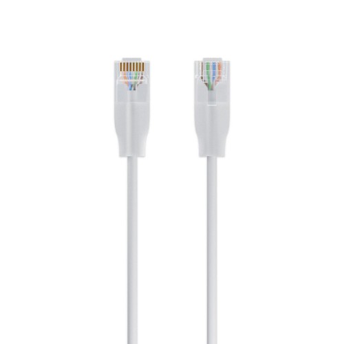 Lanview LightFlex CAT6 U/UTP 8M, White, TPE, Halogenfree networking cable