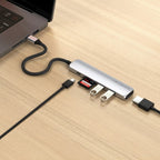Satechi ST-P6SS interface hub USB Type-C 10000 Mbit/s Silver