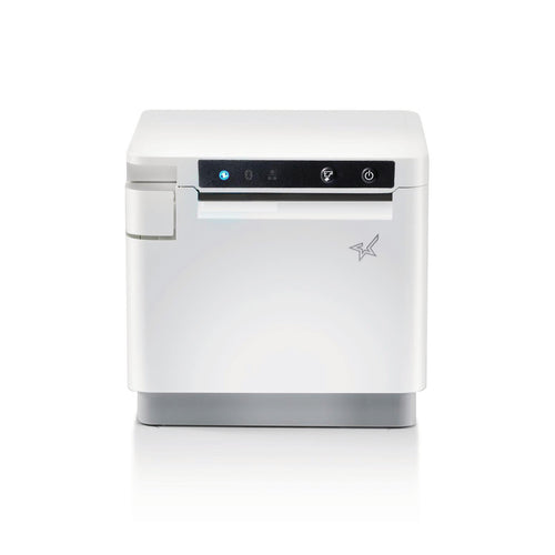 Star Micronics mC-Print3, Thermal, 3in, Cutter, Ethernet (LAN), USB, CloudPRNT, White, EU & UK, PS60C Power Supply included Wired & Wireless Direct thermal POS printer