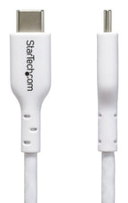 StarTech.com 6.6ft (2m) USB-C Charging Cable, Charge & Sync, 60W (3A) PD, USB 2.0 Laptop Charger Cable - White USB C Charging Cord