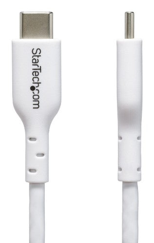 StarTech.com 6.6ft (2m) USB-C Charging Cable, Charge & Sync, 60W (3A) PD, USB 2.0 Laptop Charger Cable - White USB C Charging Cord