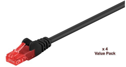 Microconnect V-UTP620SVP networking cable Black 20 m Cat6 U/UTP (UTP)