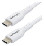 StarTech.com 3ft (1m) USB-C Charging Cable, Charge & Sync, 60W (3A) PD, USB 2.0 Laptop Charger Cable - White USB C Charging Cord