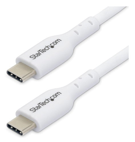 StarTech.com 6.6ft (2m) USB-C Charging Cable, Charge & Sync, 60W (3A) PD, USB 2.0 Laptop Charger Cable - White USB C Charging Cord
