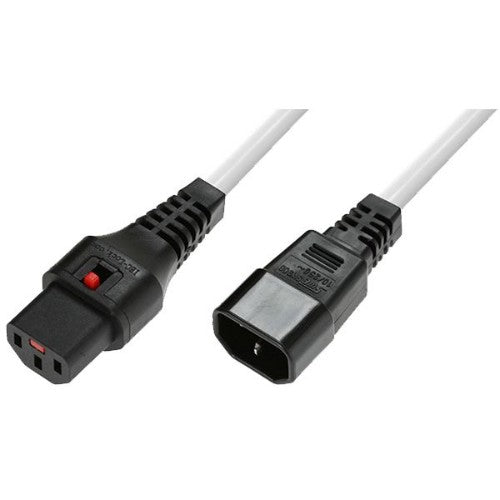 Microconnect MC-C13C14LOCK-2MW power cable White 2 m C13 coupler C14 coupler