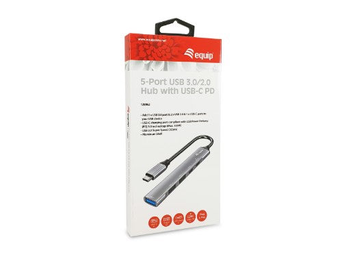 Equip 5-Port USB 3.0/2.0 Hub with USB-C PD