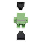 StarTech.com SC to SC Coupler 10 Pack, OS2 Single Mode SC Fiber Optic Coupler with Flange, SC/APC Simplex Adapter