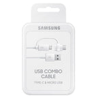 Samsung EP-DG930 USB cable 1.5 m USB 2.0 USB A USB C/Micro-USB B White
