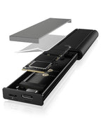 ICY BOX IB-1807MT-C31 SSD enclosure Black M.2