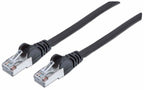 Intellinet Network Patch Cable, Cat7 Cable/Cat6A Plugs, 2m, Black, Copper, S/FTP, LSOH / LSZH, PVC, RJ45, Gold Plated Contacts, Snagless, Booted, Lifetime Warranty
