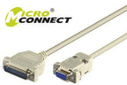 Microconnect IBM029 serial cable Grey 3 m DB-9 DB-25