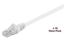 Microconnect V-UTP502WVP networking cable White 2 m Cat5e U/UTP (UTP)