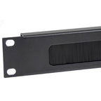 StarTech.com 1U High-density Brush Strip Cable Management Panel, Sturdy Steel Horizontal Data Centre Cable Organizer