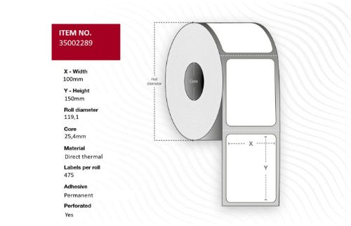 Capture CA-LB5155 printer label White