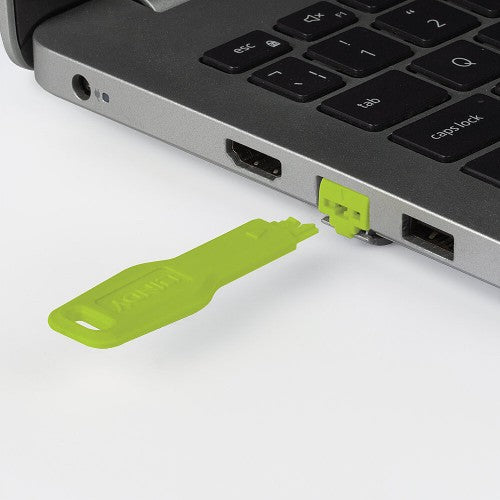 Lindy RJ-45 Port Blockers (Without Key) - Pack of 20, Green