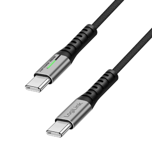 LogiLink CU0433 USB cable USB 3.2 Gen 2x2 1.5 m USB C Black