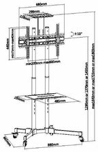 Equip Economy Multi-functional TV Cart