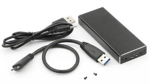 CoreParts MSUB2340 storage drive enclosure SSD enclosure Black