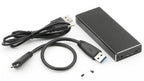 CoreParts MSUB2340 storage drive enclosure SSD enclosure Black