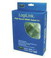 LogiLink HDMI, 10m HDMI cable HDMI Type A (Standard) Black