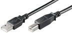 Microconnect USBAB3B-LSZH USB cable USB 2.0 3 m USB A USB B Black