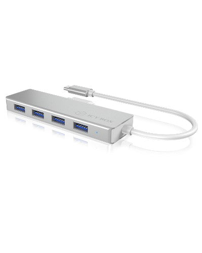 ICY BOX IB-HUB1425-C3 USB 3.2 Gen 1 (3.1 Gen 1) Type-C 5000 Mbit/s Silver