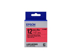 Epson C53S654007/LK-4RBP DirectLabel-etikettes black on red 12mm x 9m for Epson LabelWorks 4-18mm/36mm/6-12mm/6-18mm/6-24mm