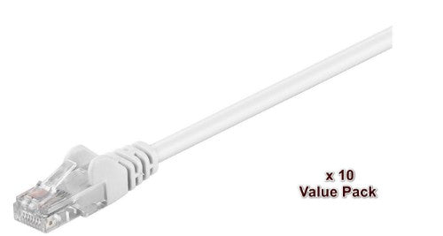 Microconnect V-UTP5005WVP networking cable White 0.5 m Cat5e U/UTP (UTP) Round