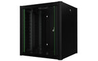 Lanview RWP12U56BL rack cabinet 12U Wall mounted rack Black