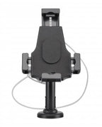 Manhattan iPad & Tablet Desk Stand, Lockable, Wall Mountable, Secure Anti-Theft, 7.9" to 10.5" tablets, 360° Rotation, +/- 70° Tilt, 330° Swivel, Black, Lifetime Warranty