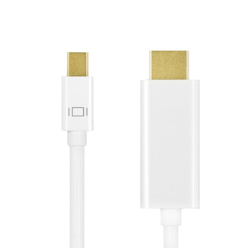 LogiLink CV0124 video cable adapter 3 m Mini DisplayPort HDMI Type A (Standard) White