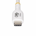 StarTech.com 3.3ft (1m) USB-C Charging Cable, Charge & Sync, 240W (5A) PD EPR, USB 2.0 Laptop Charger Cable, USB-IF Certified, TPE Jacket - White USB C Charging Cord