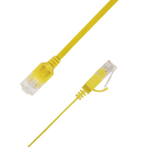 LinkIT UTP-FL6A-00300-GL networking cable Yellow 3 m Cat6a U/UTP (UTP)