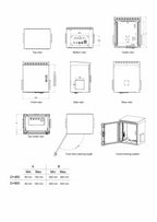 Equip Safe Outdoor 19' Cabinet, 16U, 600X450MM, RAL7035 Grey