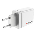 Verbatim 49701 mobile device charger Universal White AC Fast charging Indoor